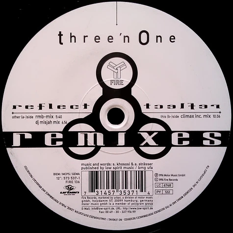 Three 'N One - Reflect (Remixes)