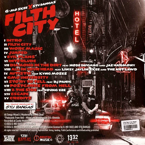 G-Mo Skee & Stu Bangas - Filth City Stripe Vinyl Edition