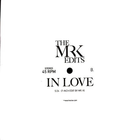 Mr. K - Felix Leo / In Love