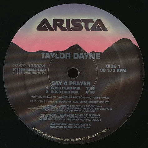 Taylor Dayne - Say A Prayer