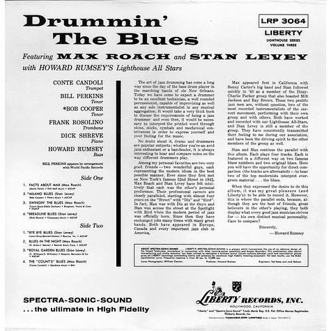 Max Roach And Stan Levey With Howard Rumsey's Lighthouse All-Stars - Drummin' The Blues