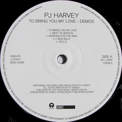 PJ Harvey - To Bring You My Love - Demos