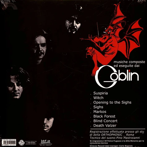 Goblin - Suspiria Blue Iris Vinyl Edition