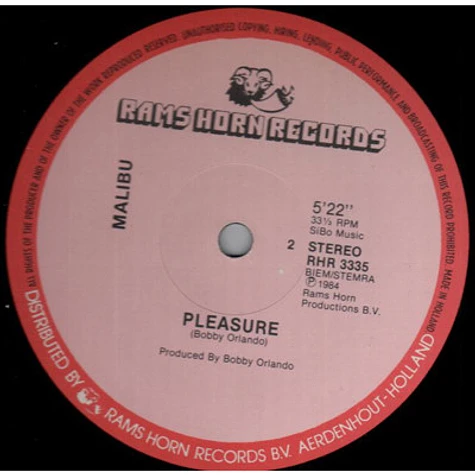 Hotline / Malibu - Ecstacy / Pleasure