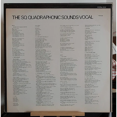 V.A. - The SQ Quadraphonic Sounds: Vocal