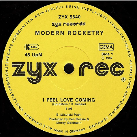 Modern Rocketry - I Feel Love Coming