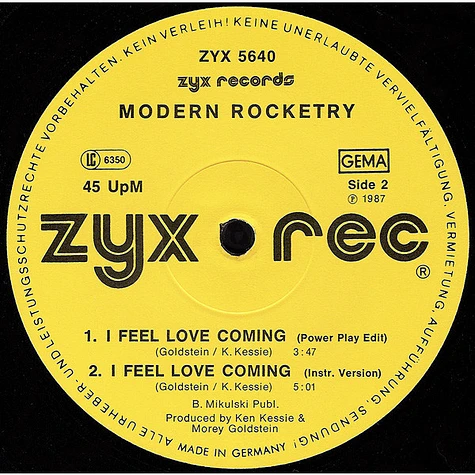 Modern Rocketry - I Feel Love Coming