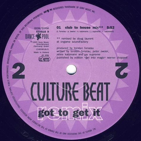 Culture Beat - Got To Get It (Remix)