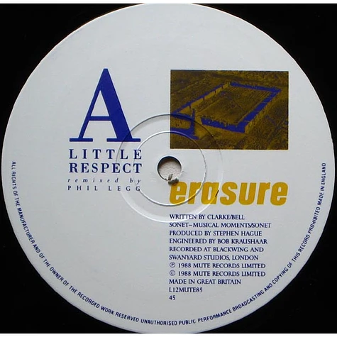 Erasure - A Little Respect (Big Train Mix)