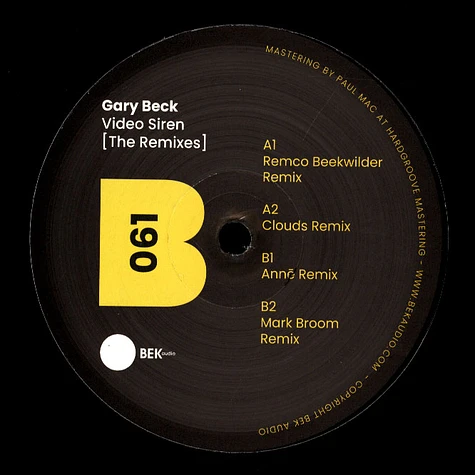 Gary Beck - Video Siren The Remixes