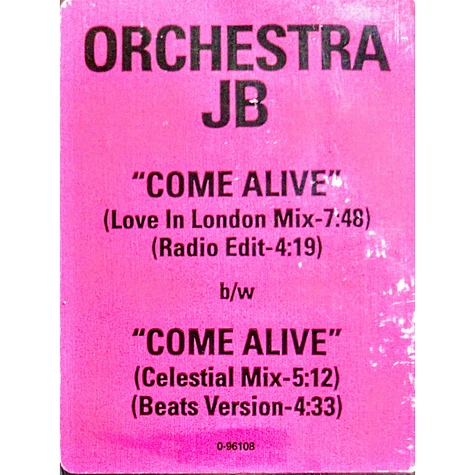 Orchestra JB - Come Alive