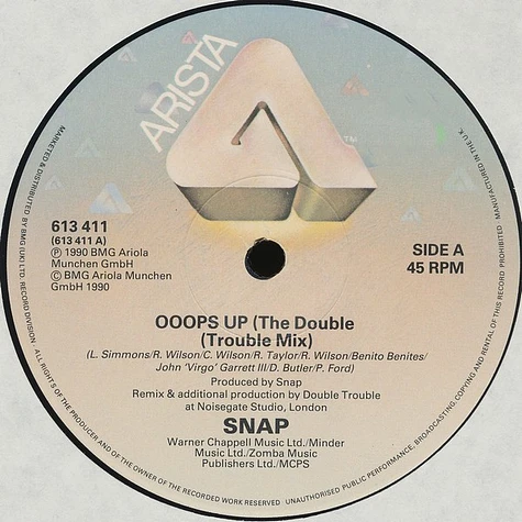 Snap! - Ooops Up (The Double Trouble Mix)