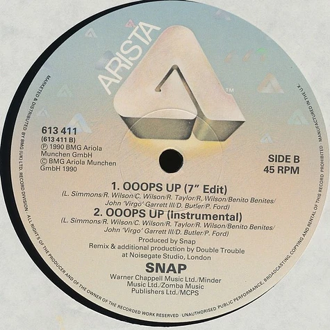 Snap! - Ooops Up (The Double Trouble Mix)