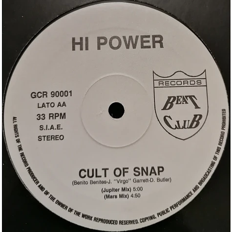 Hi Power - Simba Groove / Cult Of Snap