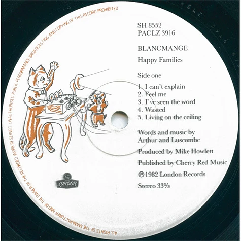 Blancmange - Happy Families