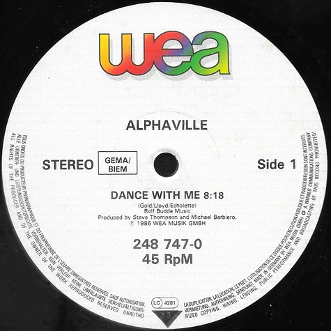 Alphaville - Dance With Me (Empire Remix)