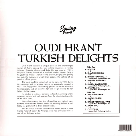 Oudi Hrant - Turkish Delight Clear Vinyl Edtion