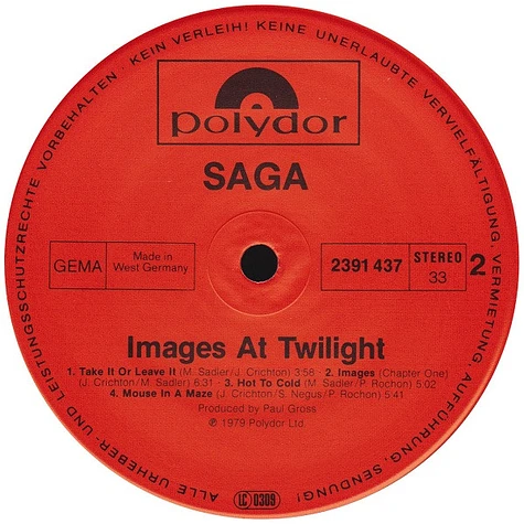 Saga - Images At Twilight