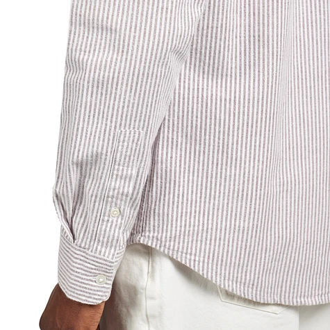 Portuguese Flannel - Brushed Oxford Stripe Shirt