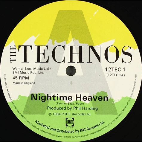 The Technos - Nightime Heaven