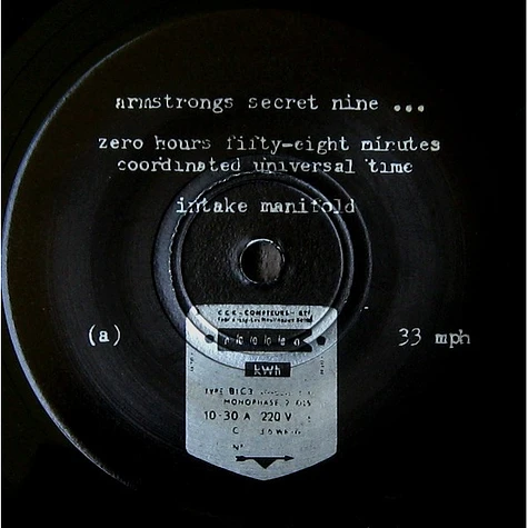 Armstrongs Secret Nine - Zero Hours Fifty-Eight Minutes Coordinated Universal Time