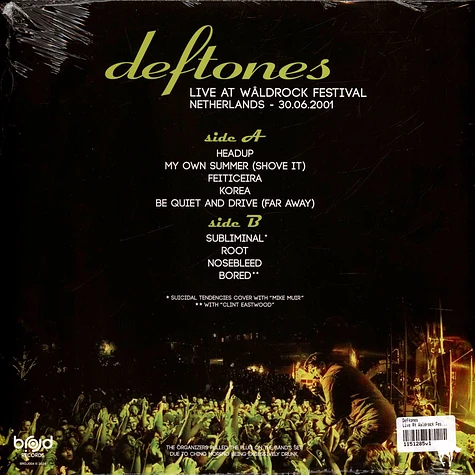 Deftones - Live At Waldrock Festival Netherlands 2001