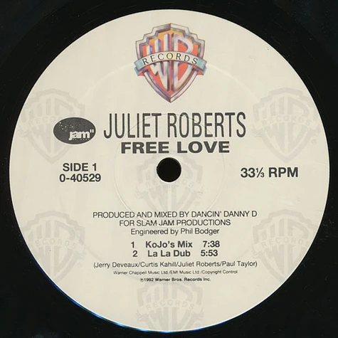 Juliet Roberts - Free Love