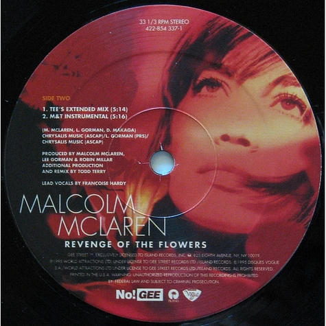 Malcolm McLaren With Françoise Hardy - Revenge Of The Flowers