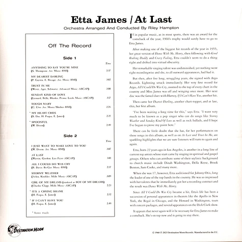 Etta James - At Last!