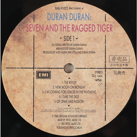 Duran Duran - Seven And The Ragged Tiger