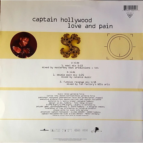 Captain Hollywood - Love And Pain