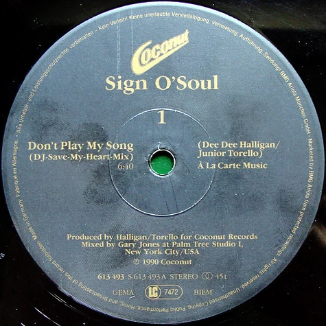 Sign O' Soul - Don't Play My Song