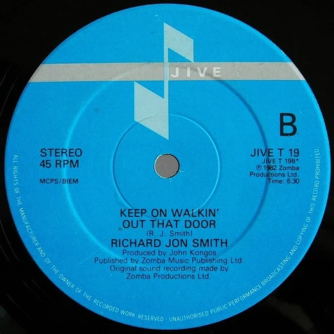 Richard Jon Smith - Don't Go Walkin' Out That Door