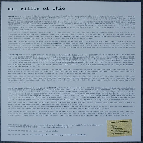 Mr. Willis Of Ohio, I Not Dance - I Not Dance / Mr Willis Of Ohio