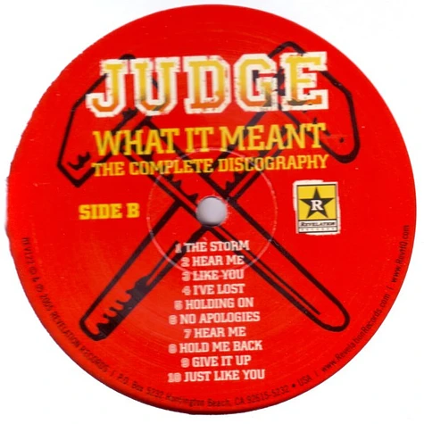 Judge - What It Meant - The Complete Discography