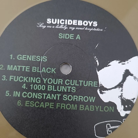 UICIDEBOY$ SIGNED SING ME A LULLABY VINYL RECORD RUBY G59
