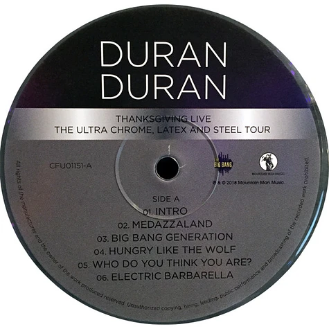 Duran Duran - Thanksgiving Live - The Ultra Chrome, Latex And Steel Tour