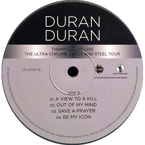 Duran Duran - Thanksgiving Live - The Ultra Chrome, Latex And Steel Tour