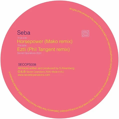 Seba - Mako/Phil Tangent Remixes Pink Marbled Vinyl Edition