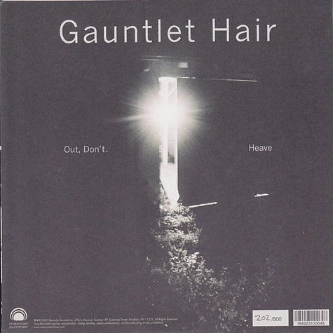 Gauntlet Hair - Out Don't. b/w Heave