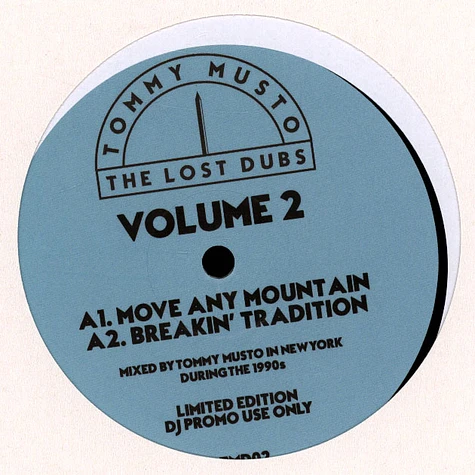 Tommy Musto - The Lost Dubs Volume 2