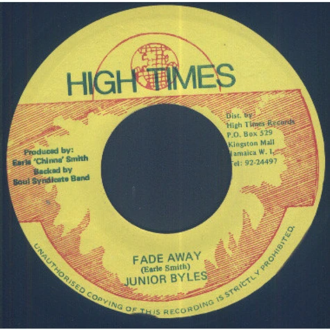 Junior Byles - Fade Away