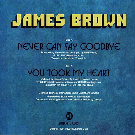 James Brown - Never Can Say Goodbye