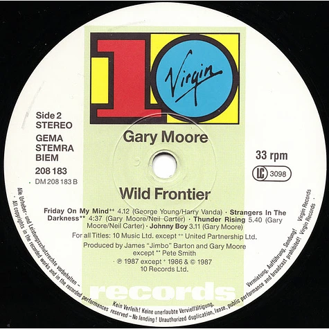 Gary Moore - Wild Frontier