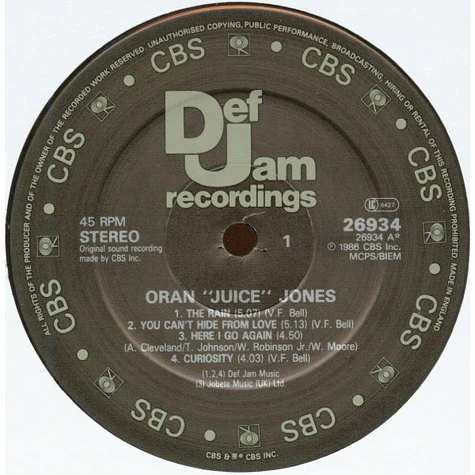 Oran 'Juice' Jones - Juice