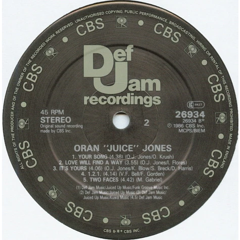 Oran 'Juice' Jones - Juice