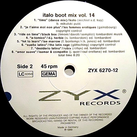 V.A. - Italo Boot Mix Vol. 14