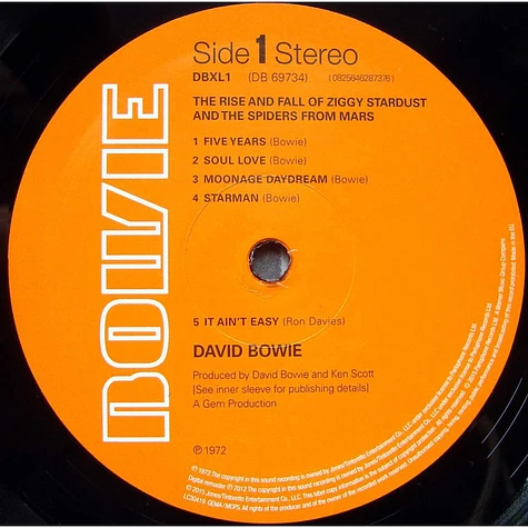 David Bowie - The Rise And Fall Of Ziggy Stardust And The Spiders From Mars