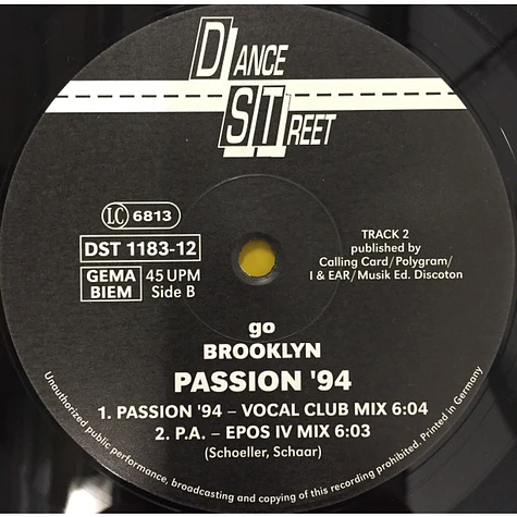 Go Brooklyn - Passion '94