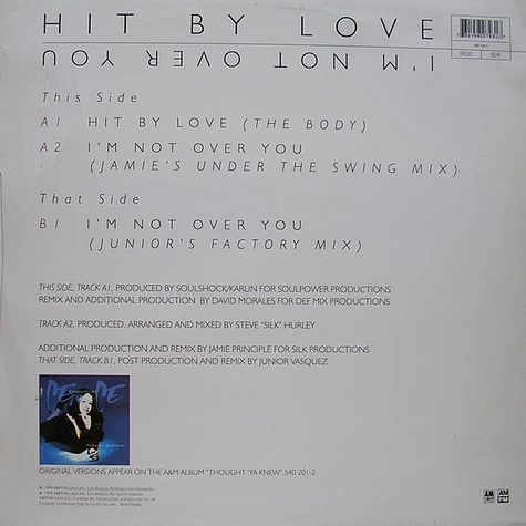 Ce Ce Peniston - Hit By Love (The Body) / I'm Not Over You